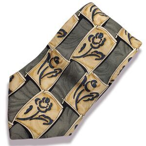 Vintage Cellini Linea uomo 100% silk‎ men's Tie.